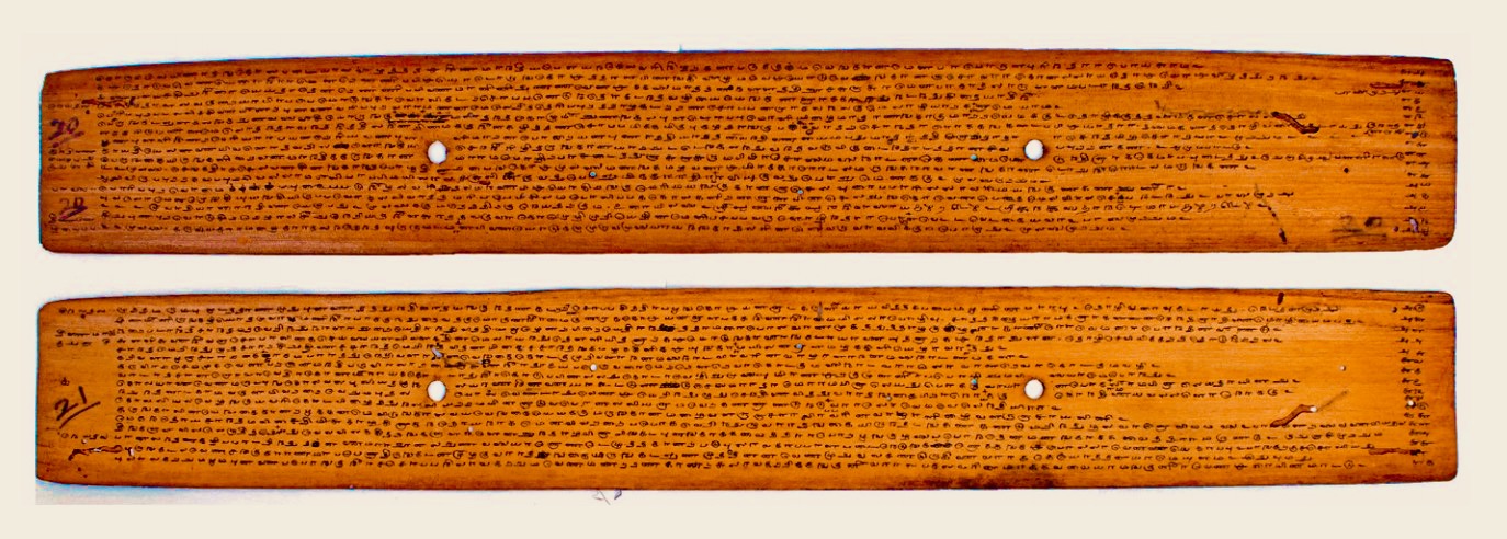 Palm-leaf manuscript, ancient and medieval Tamil literature (partly Sangam era), Languages in the manuscript T