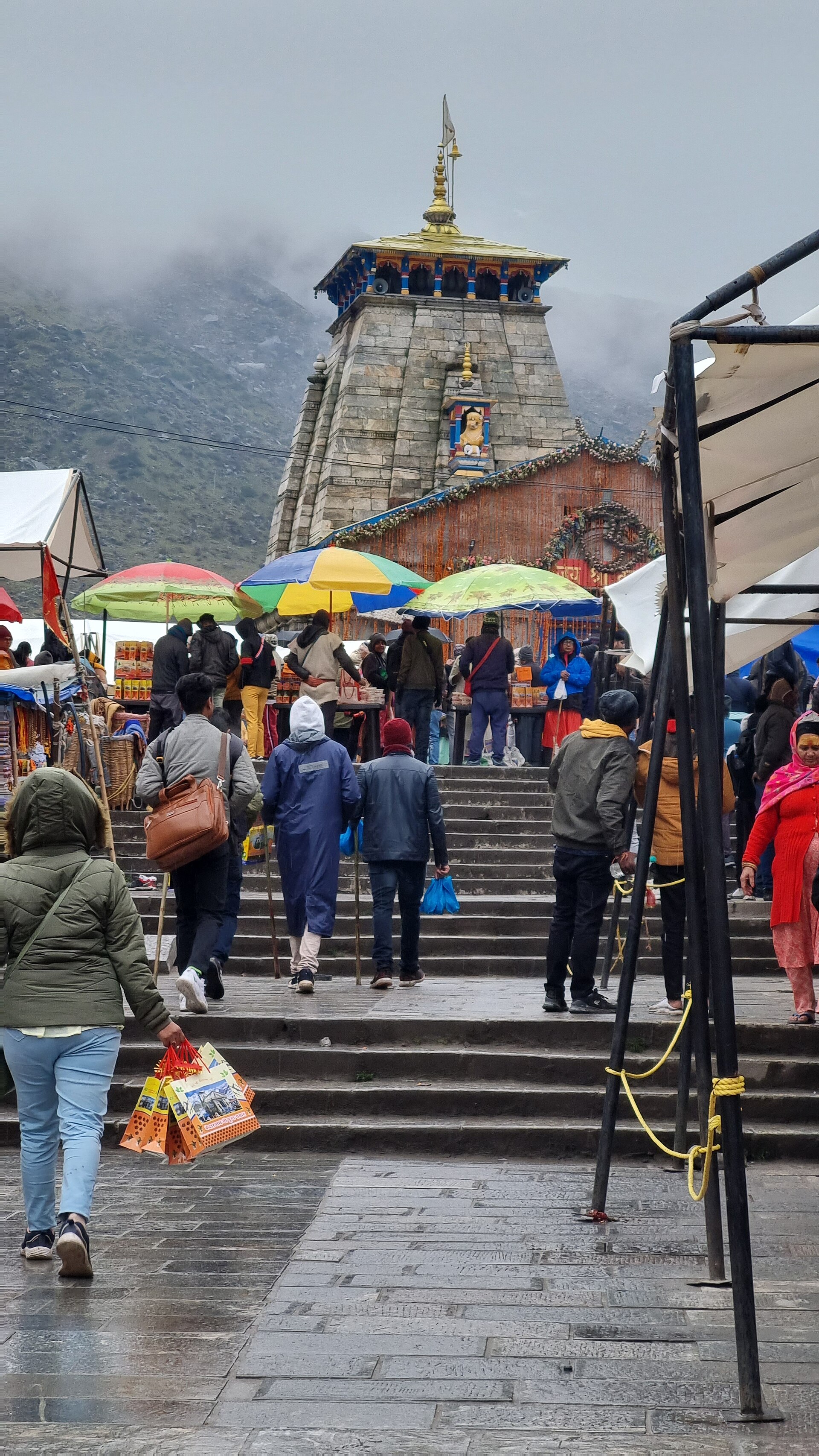 Kedarnath Temple in Uttarakhand, India, by Yogabrata Chakraborty