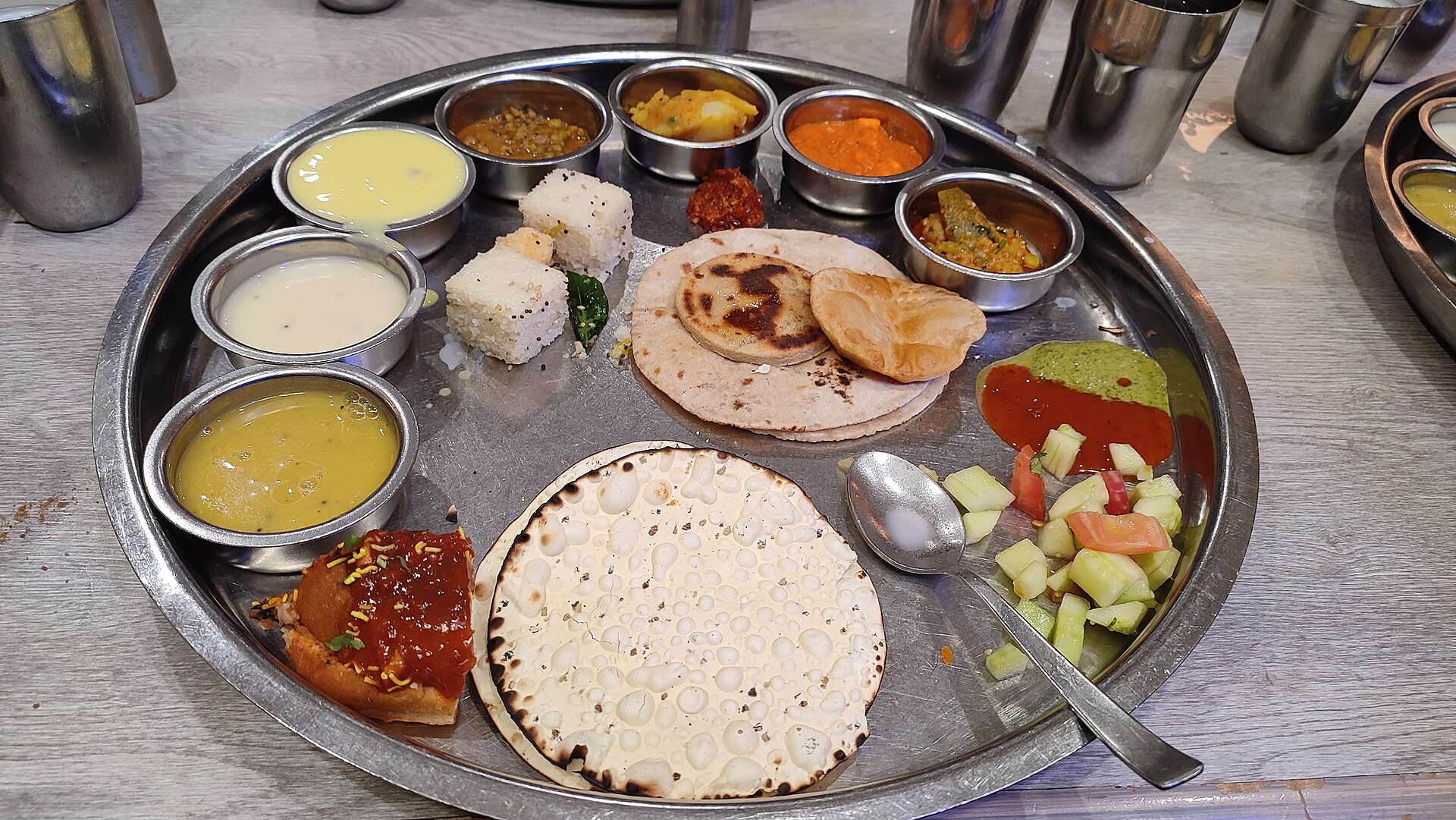 Authentic gujarati thali